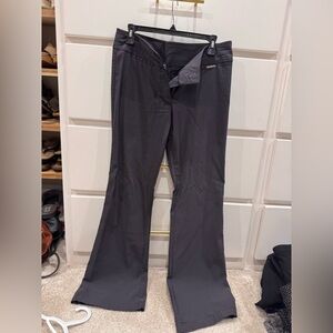 Anne Klein Dark Gray Flare Pants